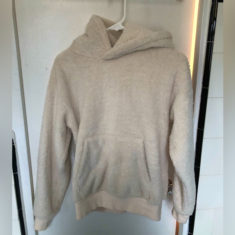 TNA teddy bear hoody in cream colour, Size XS